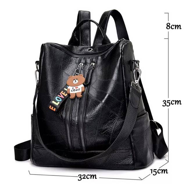 RAJA(COD)✓BACKPACK QUEENTANNY FREE GANTUNGAN FASHION KOREA K pop