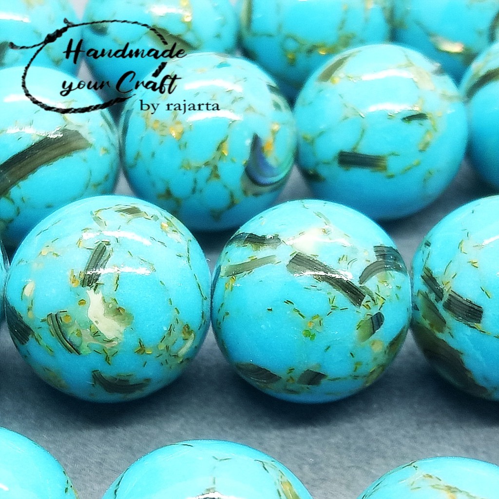 Butir Batu Shell Turquoise Natural Loose Stone