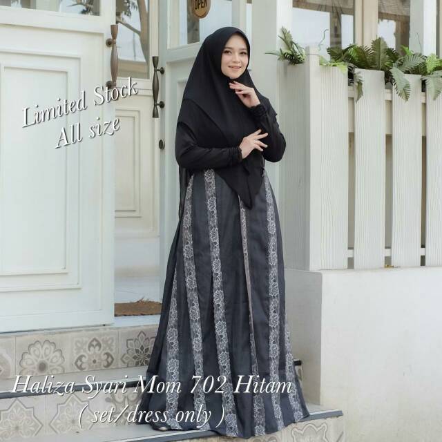 HALIZA SYARI 702 HITAM READY