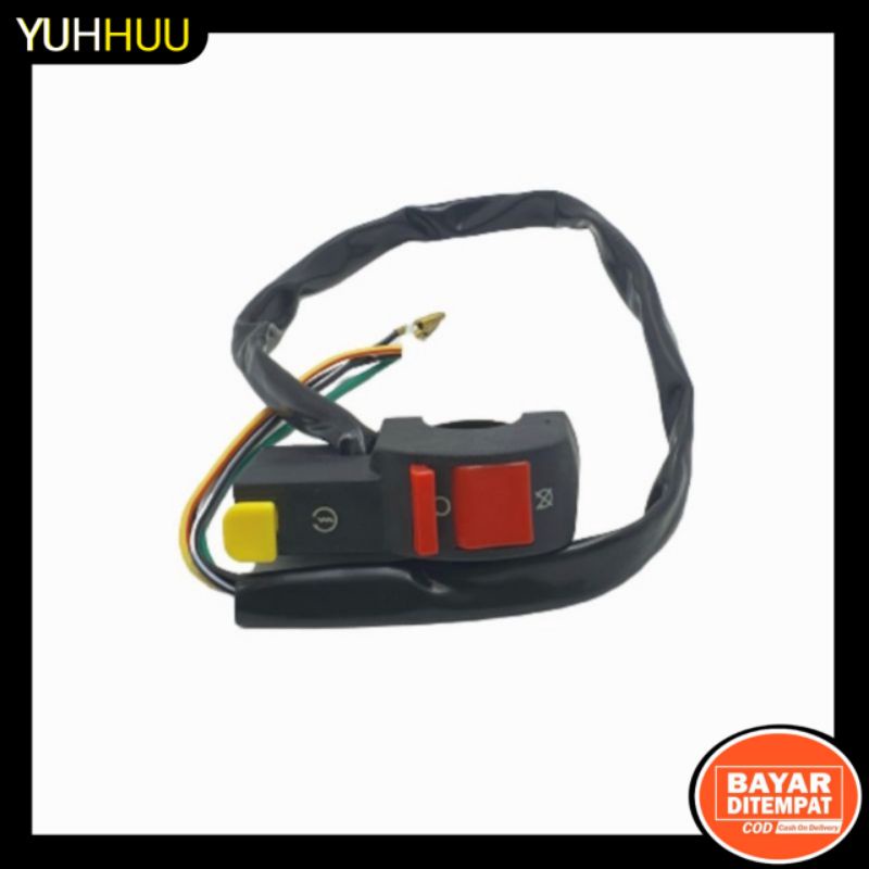 Saklar Switch On / Off Tombol Stater Starter Motor Domino Wilwood 3 tombol ON OFF Starter