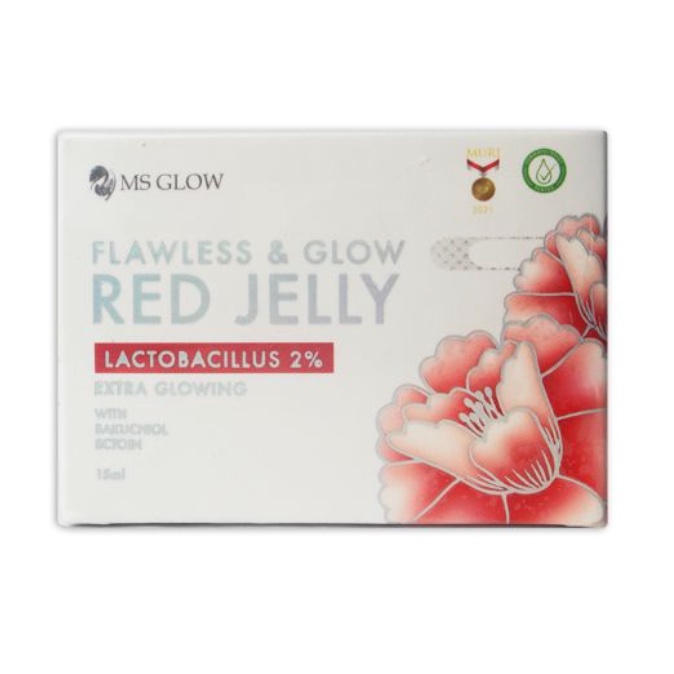 MS GLOW Flawless Glow Red Jelly Extra Glowing Original New Packaging