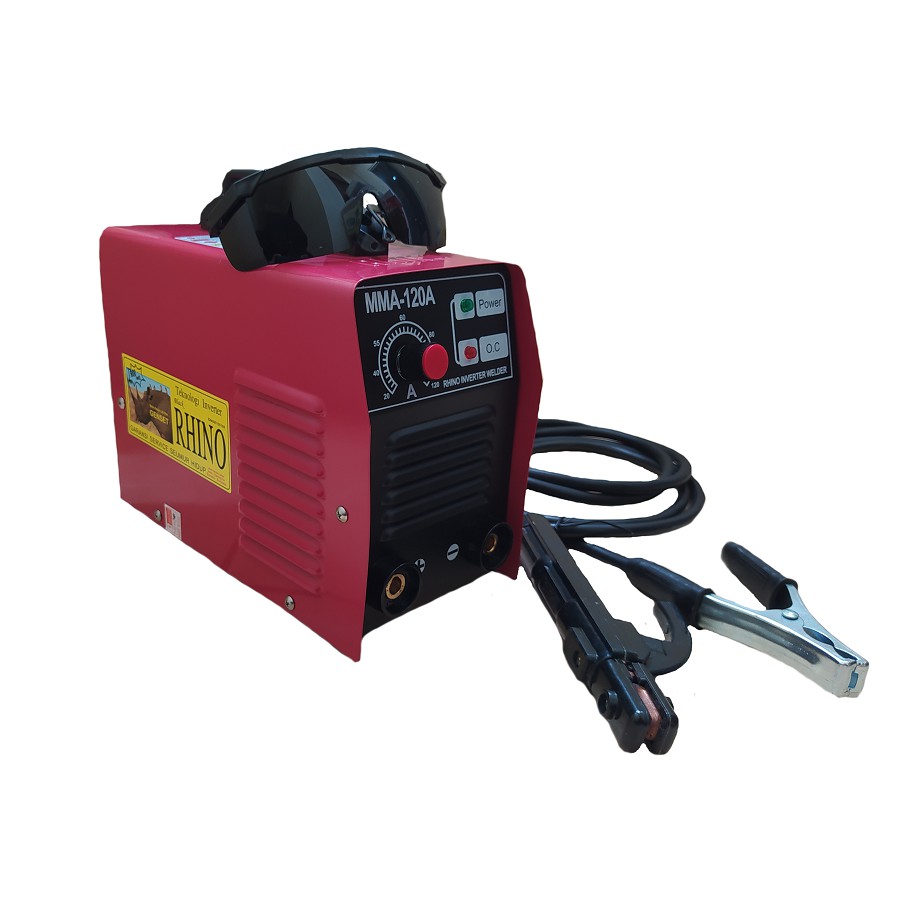 Mesin Las RHINO MERAH 120 A 900 watt Mesin Las Listrik Inverter Travo MMA Trafo 900watt