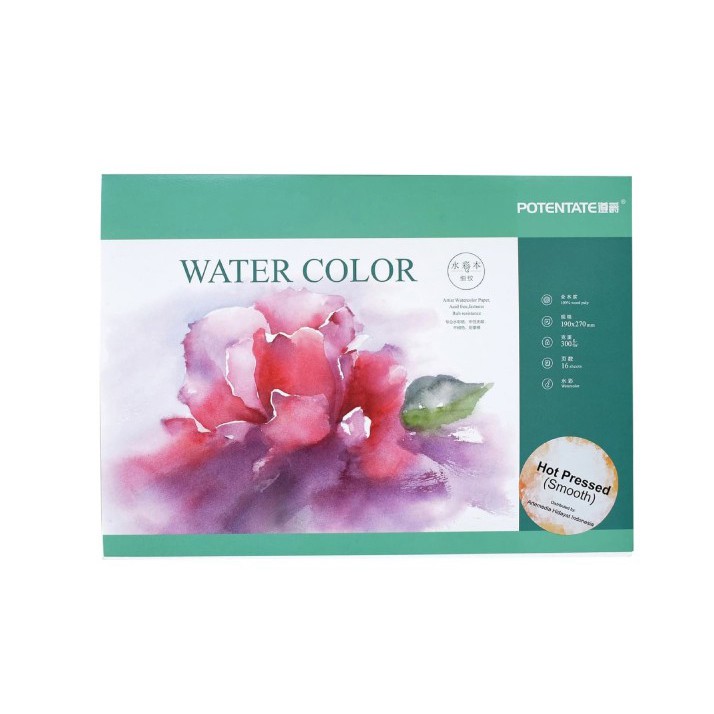 

Potentate Watercolors Pad 27x19.5cm - Hot Pressed