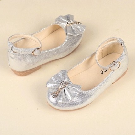 Sepatu Flat shoes anak perempuan | Flat Shoes Silver