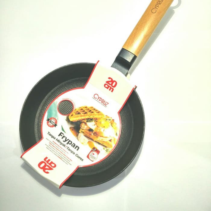 Cypruz FP0910 Fry Pan 20cm penggorengan Honeycomb Cast Iron Teflon