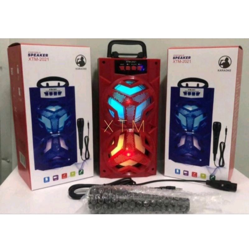Speaker Bluetooth Portable XTM-2021 Bonus Mic Speaker