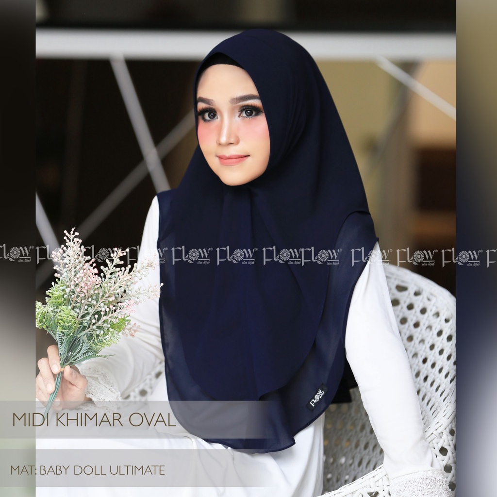 Jilbab Khimar Instan Ceruty Syari Daily Basic Ori Flow