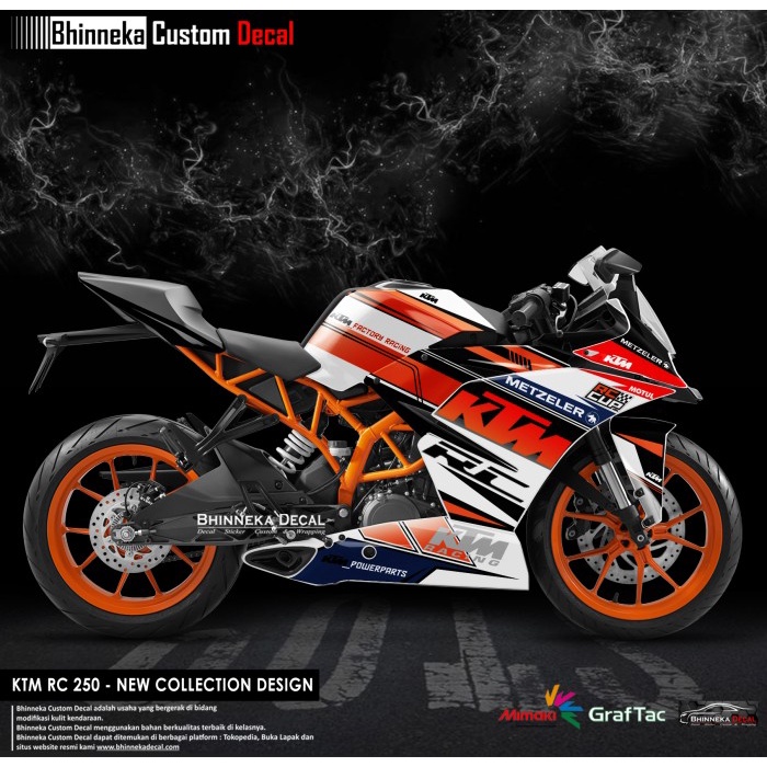 DECAL REGULER CLASS KTM RC KTM RACING