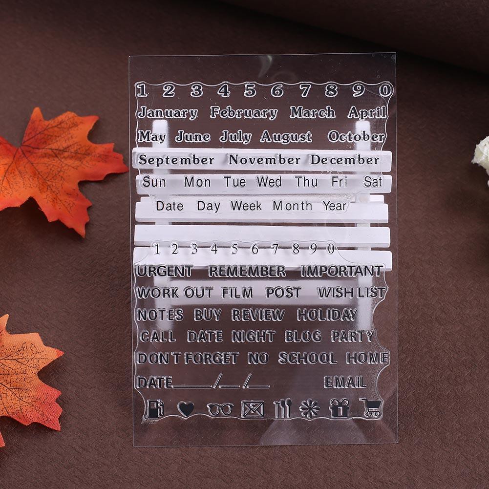 

T1 Stempel Silikon Transparan DIY untuk Dekorasi Scrapbook / Album / Hadiah K6