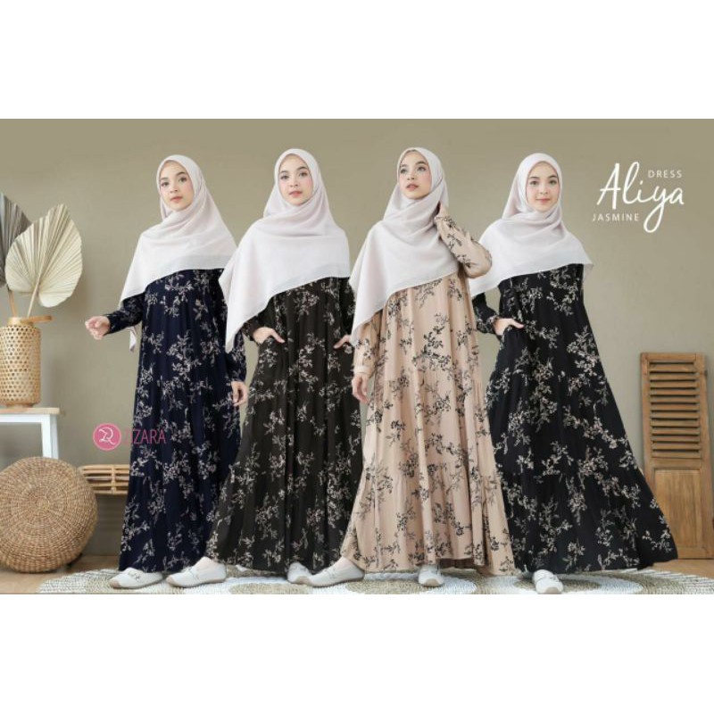 GAMIS KATUN ADEM BUSUI SYARI ALIYA JASMINE DRESS BY ZIZARA
