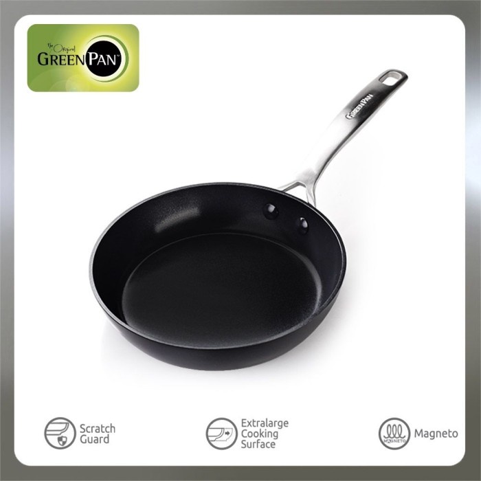 Copenhagen Black Open Frypan Greenpan 20Cm X 40Mm _Art