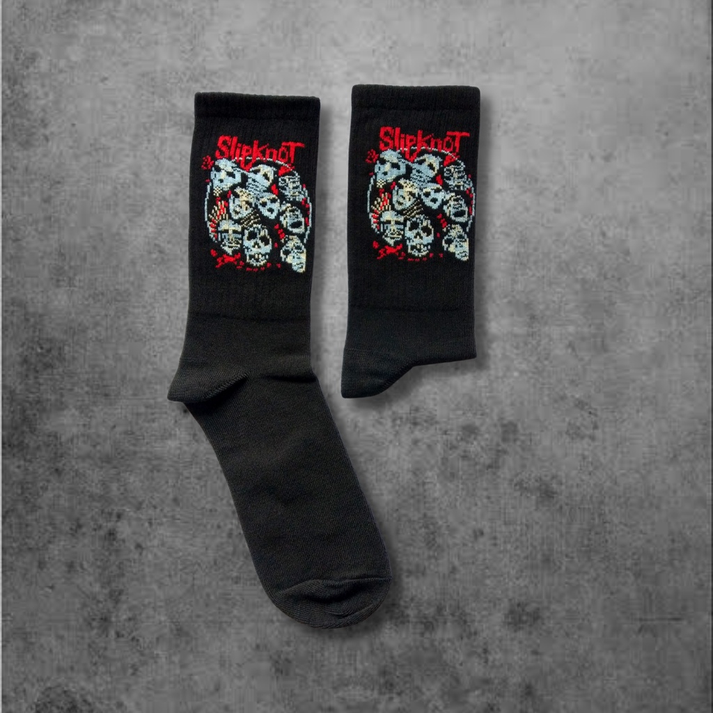 Kaos Kaki Oldschool Motif Band SLIPKNOT - Kaos Kaki Premium - Amaterasu Official