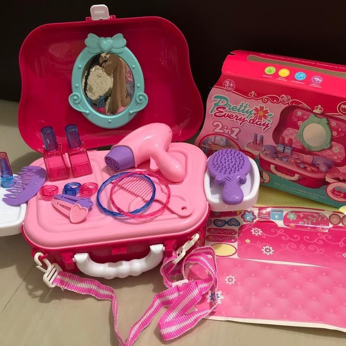 R&M Toys Kado Mainan Anak koper Dream fashion Pretty Everyday 2 in 1 Little Bag
