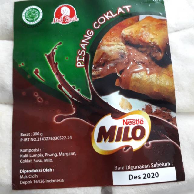 

Pisang Coklat Lumer Milo