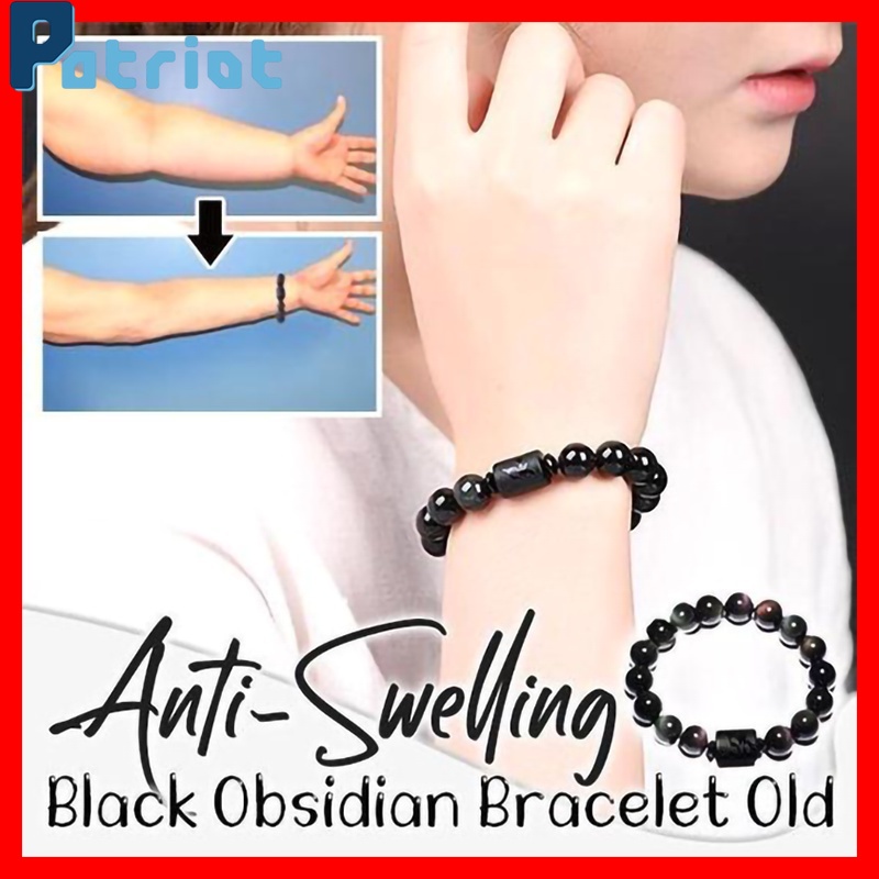 [ Unisex  Lucky  Braided Rope Black Obsidian Beads Bracelets  ] [   Gifts Jewellery Accessories ]