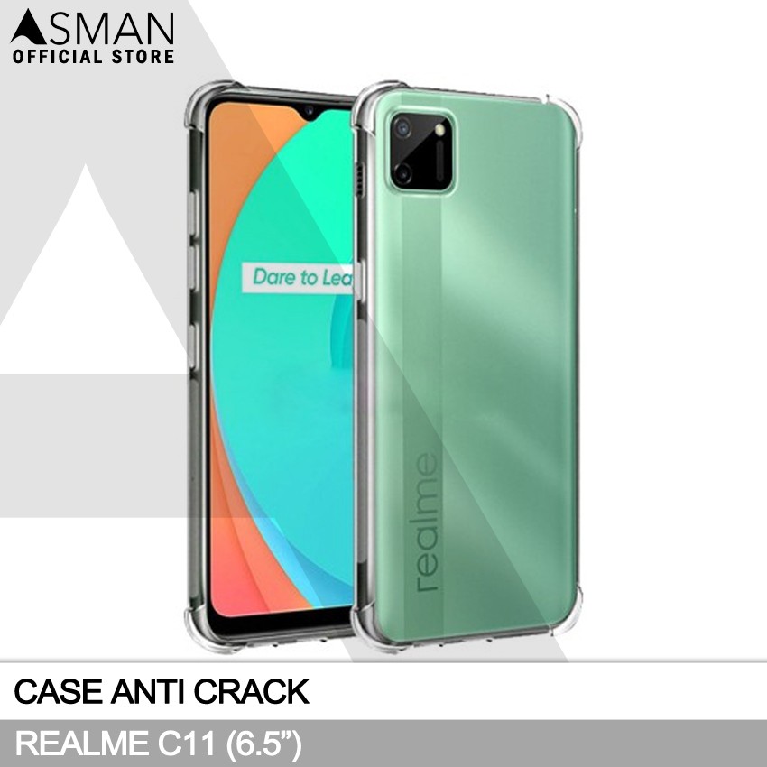 Anti Crack Realme C11 (6.5&quot;) | Softcase Anti Bentur - Clear