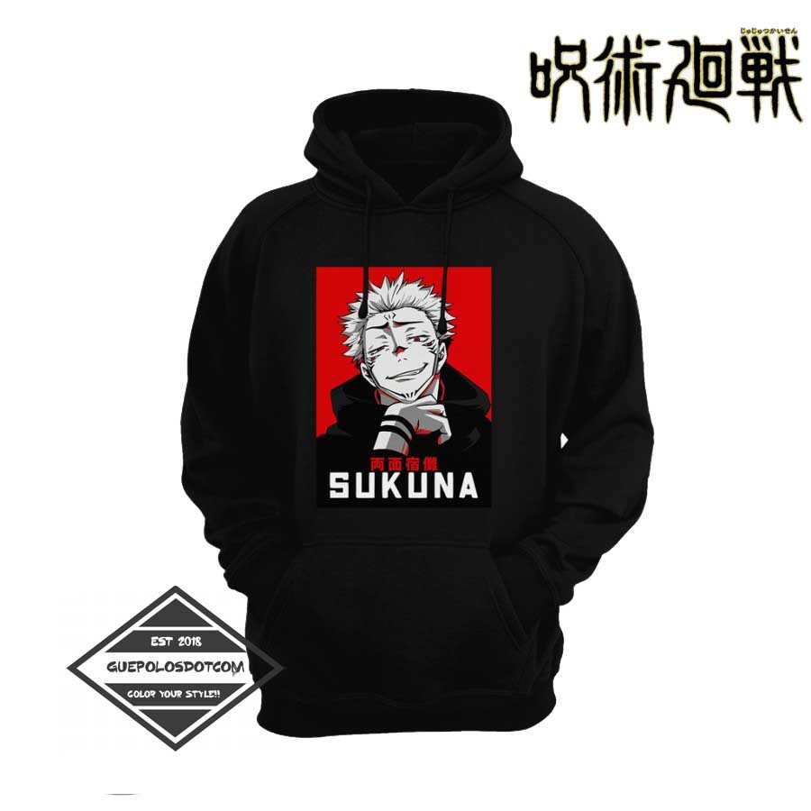 Sweater Hoodie Ryomen Sukuna Anime Jujutsu Kaisen - JAKET Ryomen Sukuna - HOODIE