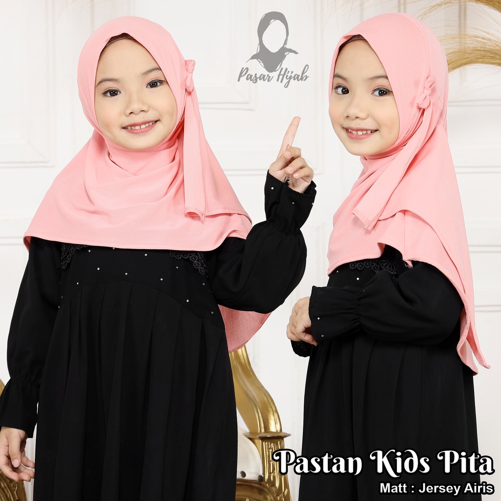 Kerudung Anak Pashtan Kids Pita Hijab Instan Anak Jersey Airis Terbaru Pasar Hija'b