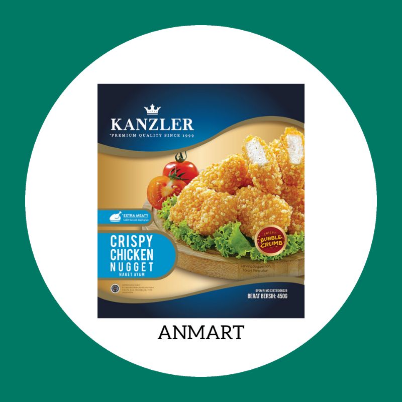 

450gr Crispy Chicken Nugget Kanzler | Frozen Food | Sayur Online | ANMART