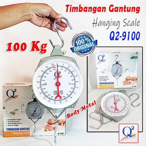 Timbangan Gantung Kapasitas 100kg Akurat 9100 Timbangan Analog 100 kg ORI