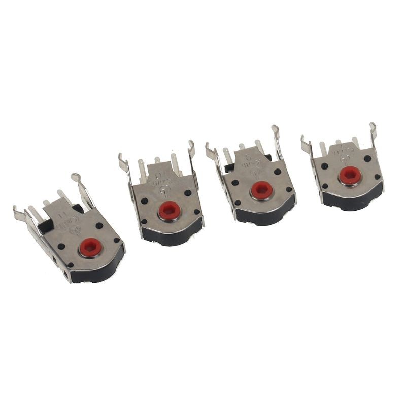 5pcs Kailh Encoder Decoder Mouse Warna Merah Ukuran 7mm / 9mm / 10mm / 11mm Untuk Logitech Razer