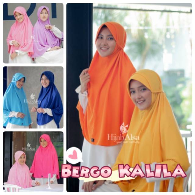 Hijab Alsa Bergo KALILA - Bergo Kaos Tali