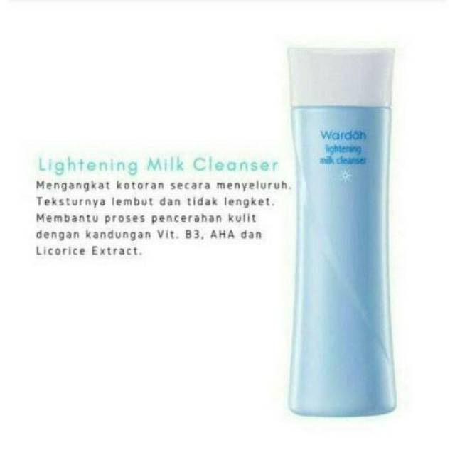 Wardah Lightening  Cleansing Milk 100ML { KEMASAN BARU } ~ Original 100 %