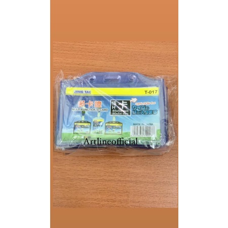 

Fram Card Landscape T-017 / Casing ID Card Karet 2 Sisi / Depan Belakang isi 5 pcs