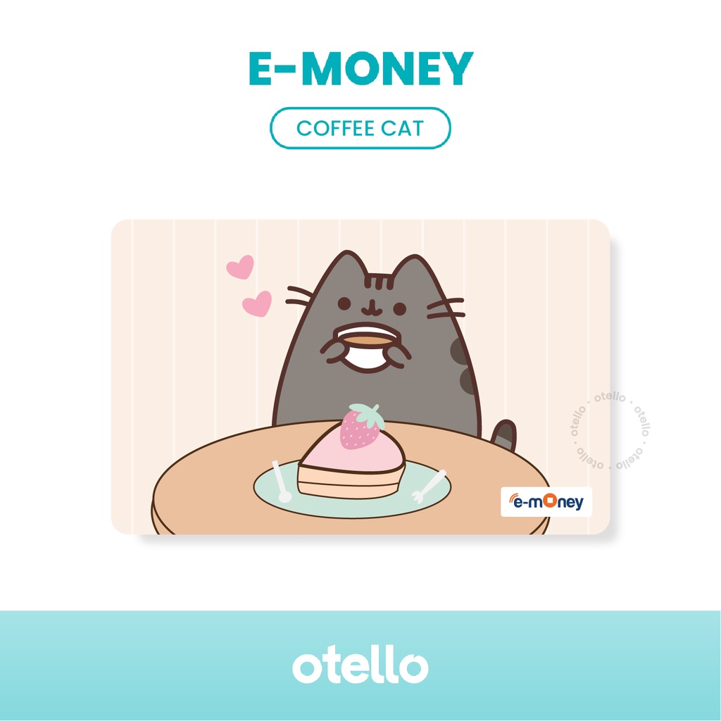 Kartu E-Money Pucheen Cat eMoney Card eToll Mandiri UV Print Kucing Cetak