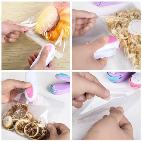 [HAND SEALER] plastik sealer mini generasi gen2 seal snack makanan / Sealer Plastik Warna -  Warni