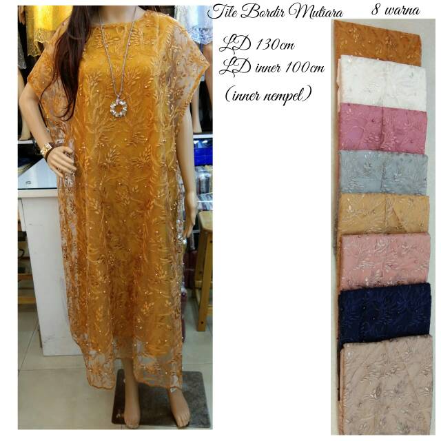 Kaftan KT002 Tile Import Mutiara/Kaftan Cantik/Kaftan Mewah