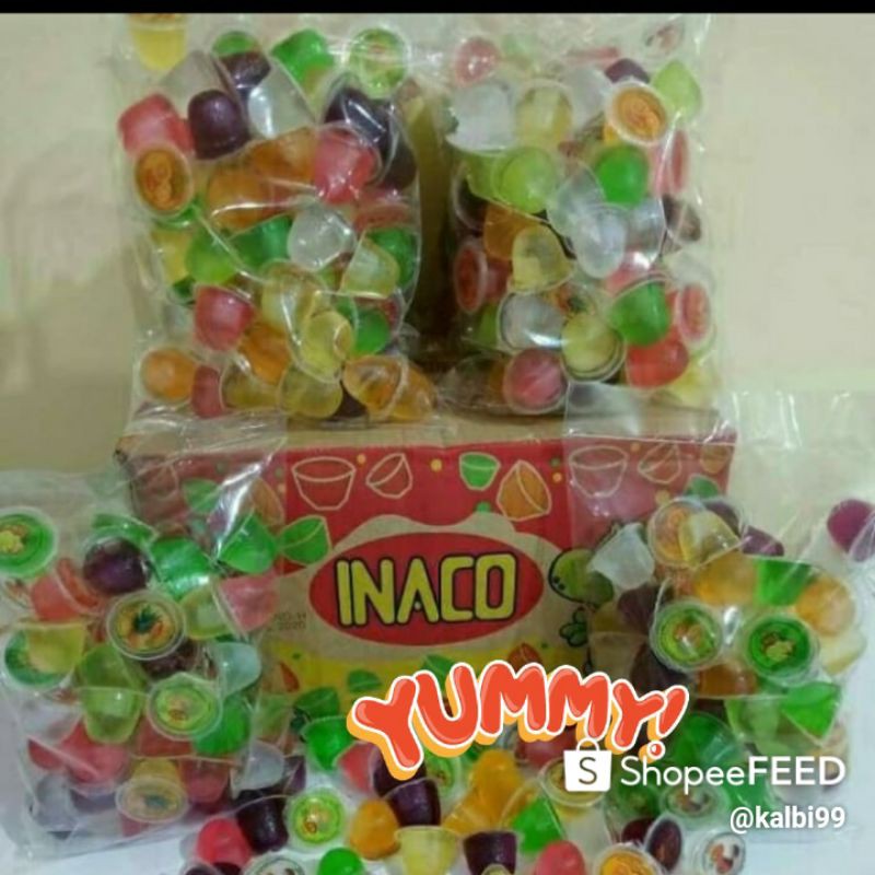 

Inaco jelly rasa mix buah1 kg (68 pcs)