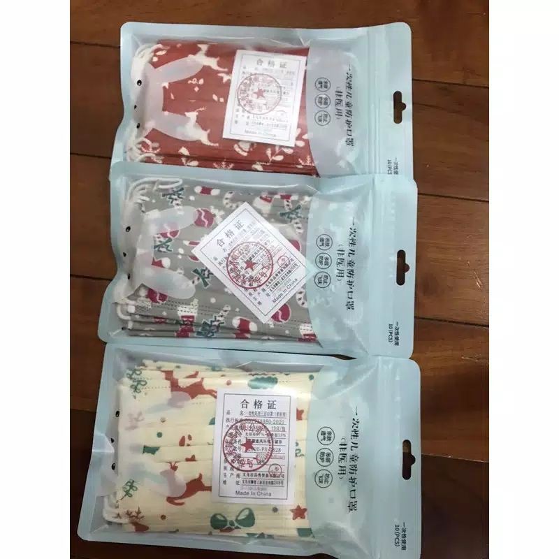 masker 3ply masker anak karakter non medis isi 10 pcs motif random