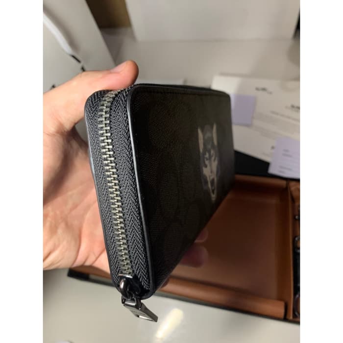 Coach Long Wallet Wolf ORIGINAL 100%