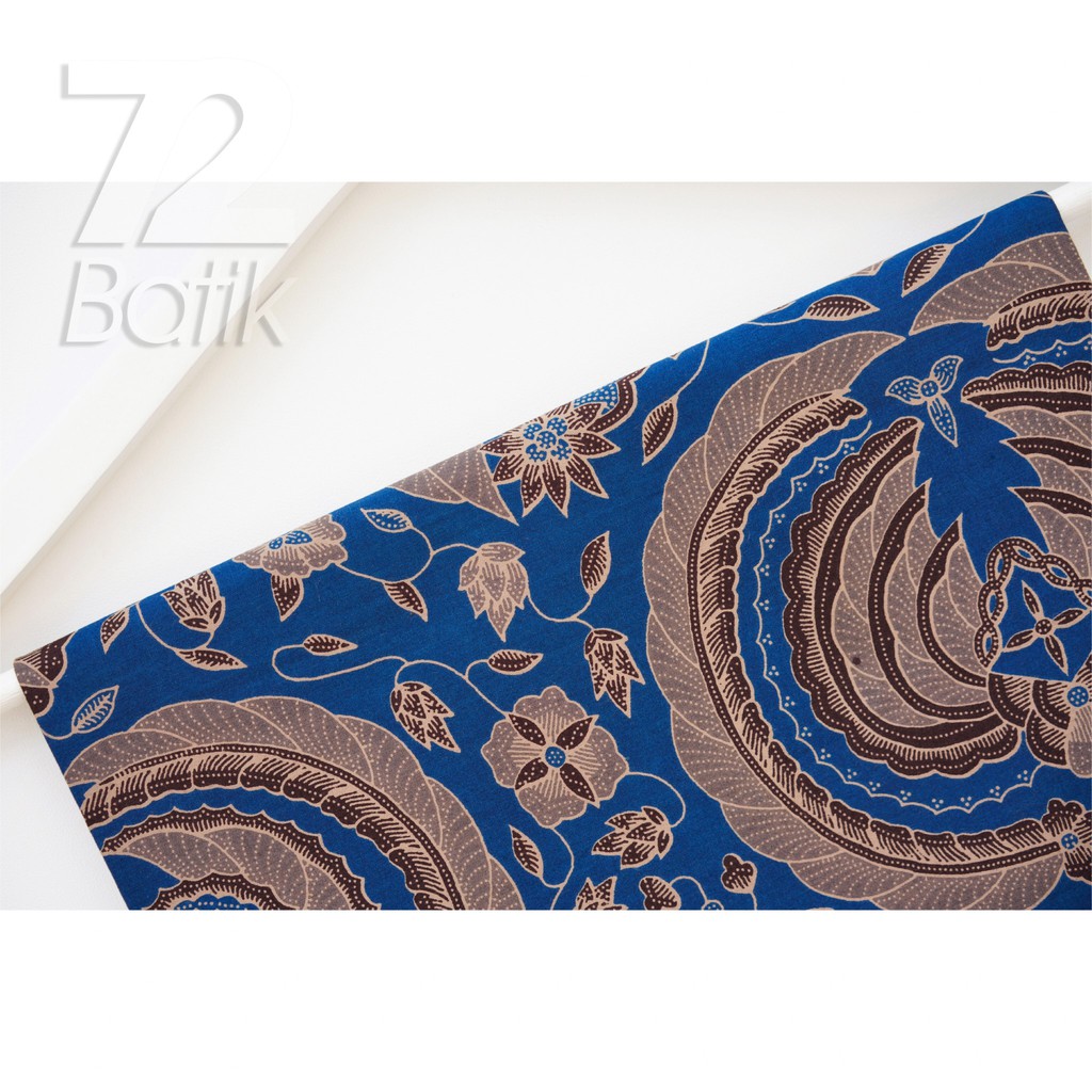 KEMEJA BATIK PRIA Katun Lengan Panjang Premium Motif Babon Angrem Warna Biru 726862 Cap 72 - Baju Kemeja Atasan Pakaian Setelan Batik Pria Cowok Laki Laki Remaja Keluarga Kantor Lengan Panjang Modern Slimfit Slim Fit Premium Kekinian