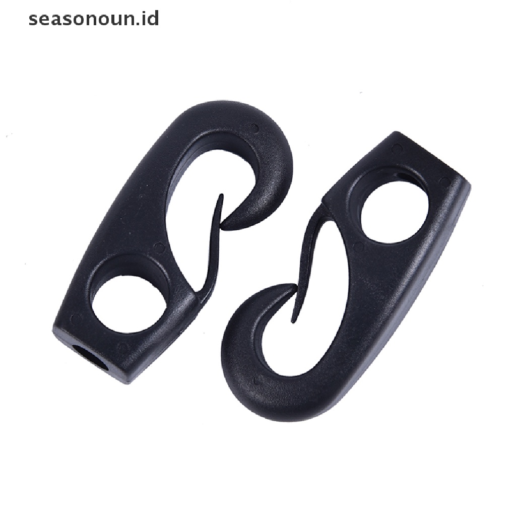 (seasonoun) 6pcs Klip Kait Tali Bungee Bahan Nilon Untuk Perahu Kayak
