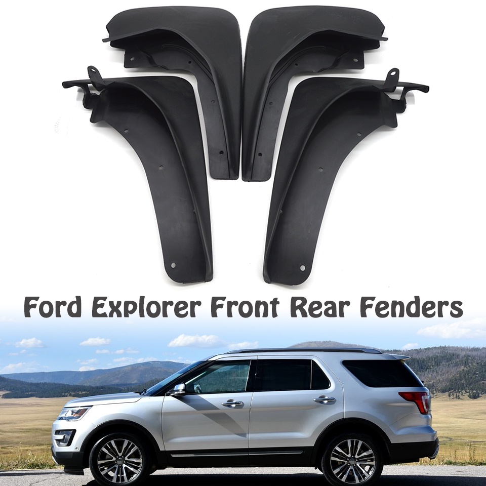 1 Set Mud Flap Pelindung Splash Untuk Fender Mobil Ford Explorer 2011-2017