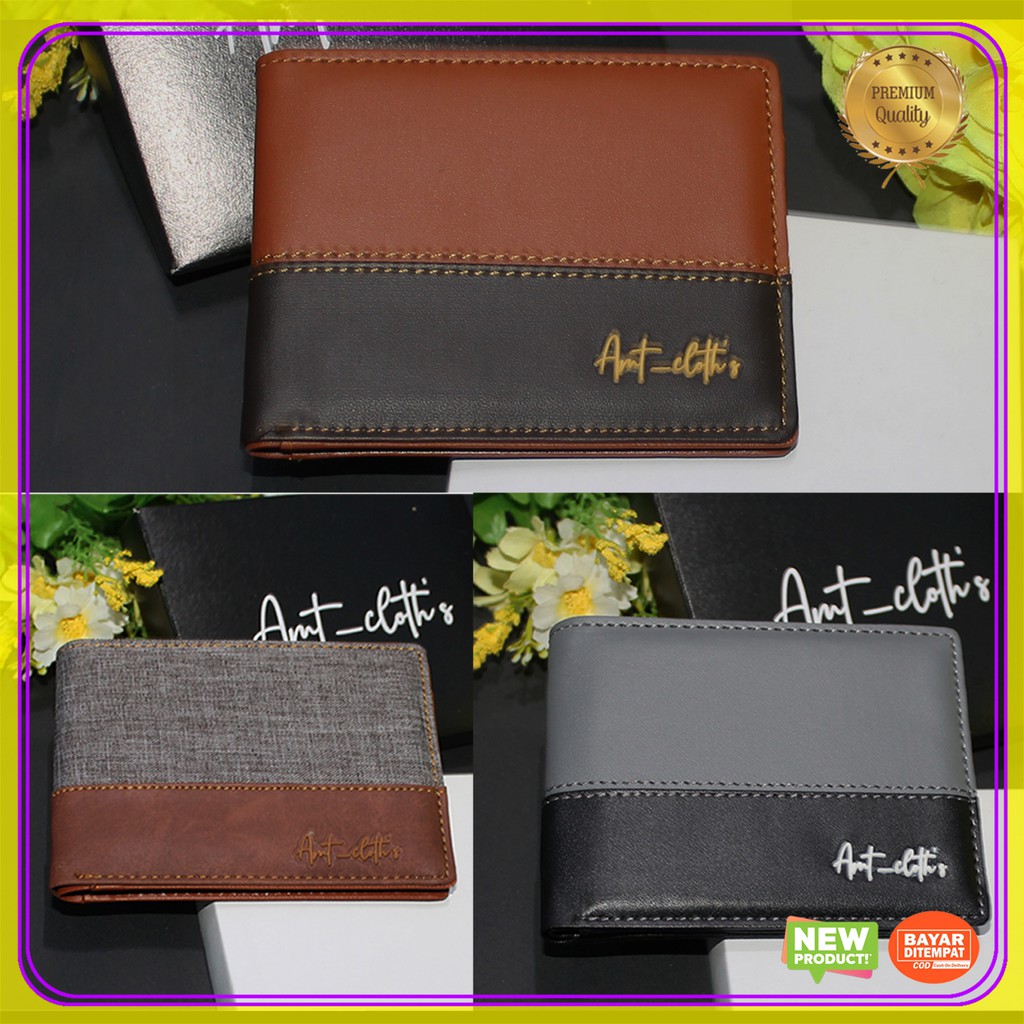 Dompet Pria Kulit sintetik Merek AMT Cloth's