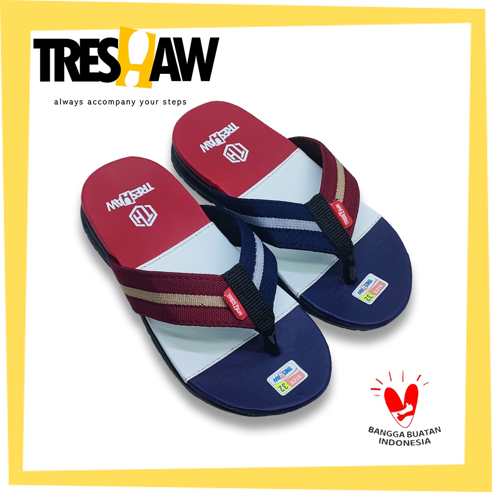 Sandal Anak Cowok Treshaw Kids Best Quality #28-37