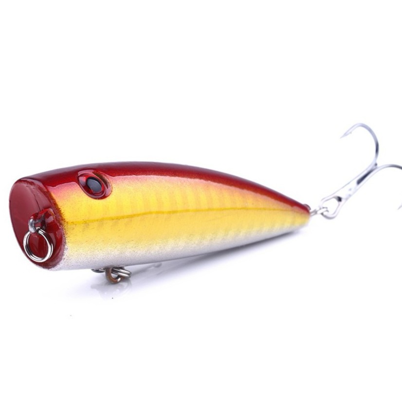 HENGJIA 5pcs 7cm/9g Popper Umpan Pancing Memancing Peralatan Swimbait Ikan Fishing Lure Tackle