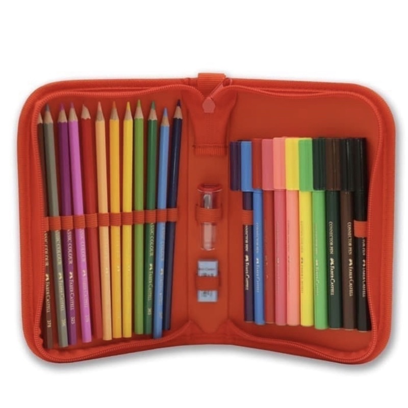 FABER CASTELL CREATIVE COLORING SET / PENSIL WARNA / SPIDOL PENCIL COLORS / MARKER TAS BAG