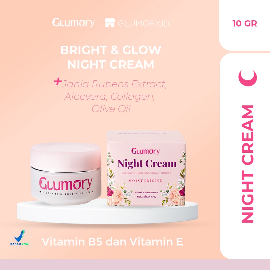 GLUMORY Night Cream Perawatan Wajah