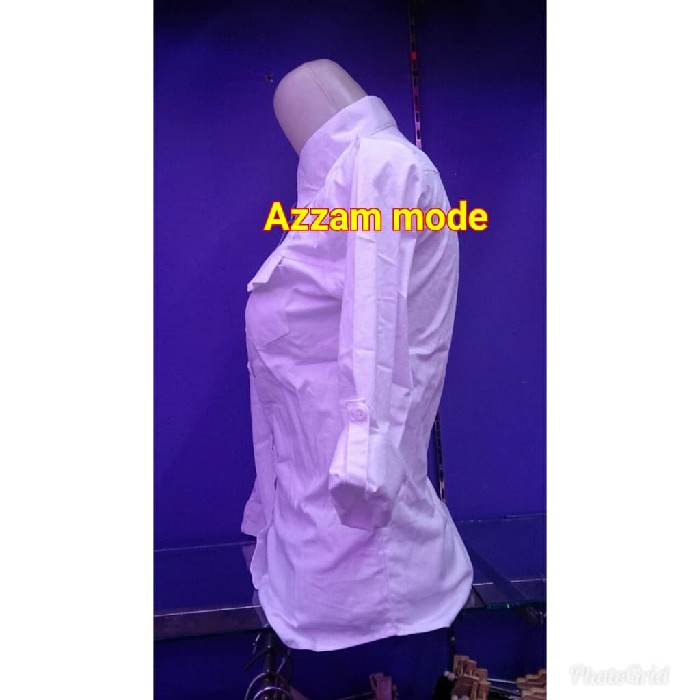 Kemeja Putih Polos/ Kemeja Putih Polos Wanita