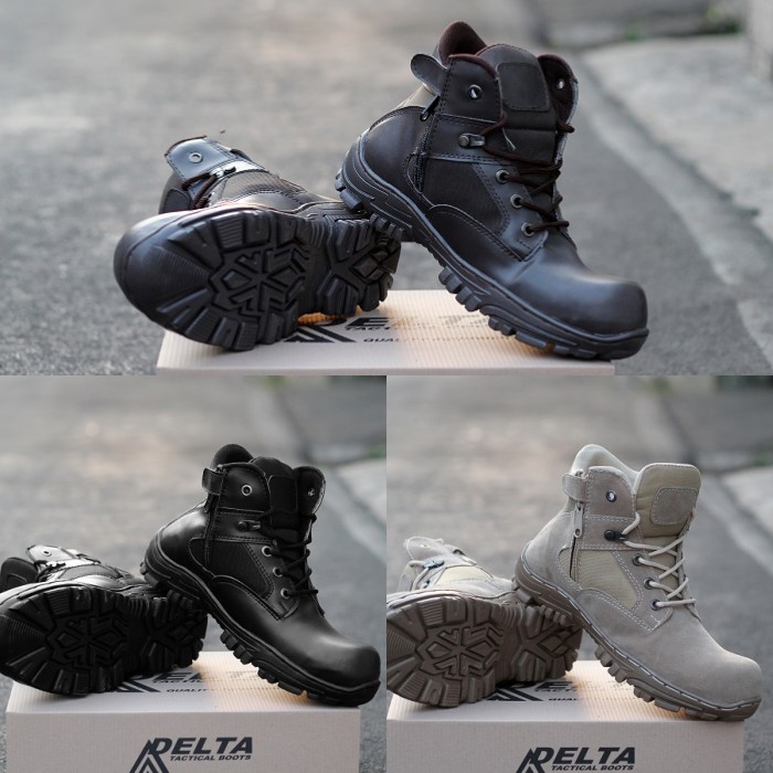 promo gilaa!!Sepatu Boot Pria Delta Cheap Pendek Sepatu safety ujung besi kerja proyek