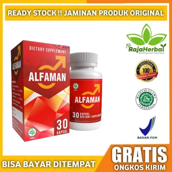 DISKON SPESIAL ALFAMAN ASLI OBAT HERBAL % ORIGINAL BPOM TERBARU