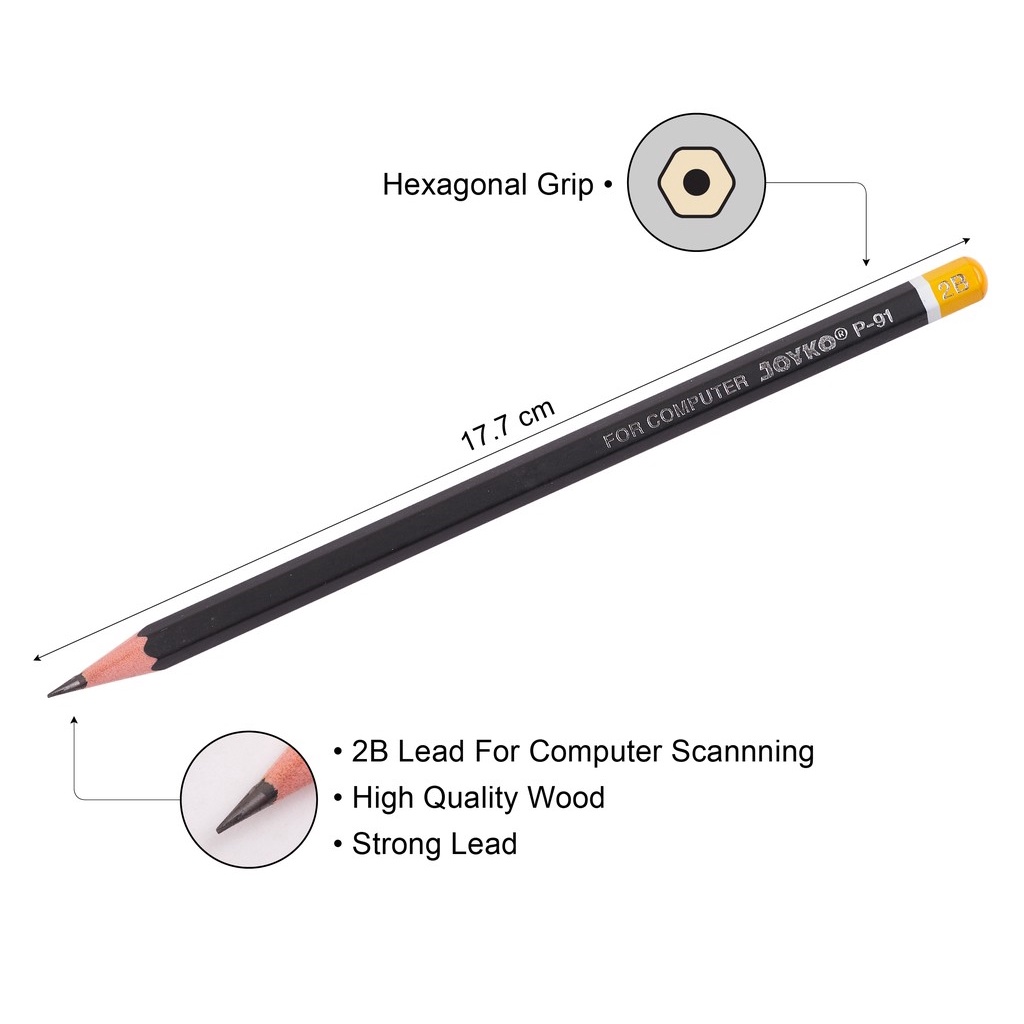 PENSIL JOYKO 2B P-91 FOR COMPUTER 1PCS [SWEETSPACE]