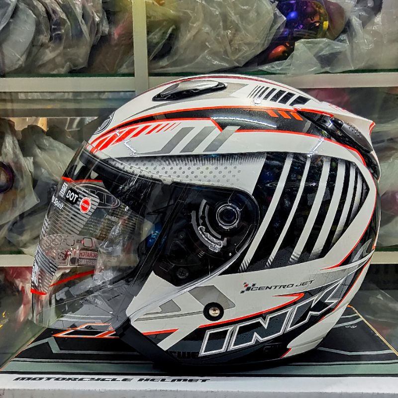 HELM INK CENTRO JET MOTIF #6 WHITE BLUE DAN WHITE RED-#5 White/Oren