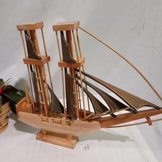 Jual Miniatur Kapal Pinisi Dewaruci Kayu Indonesia|Shopee Indonesia