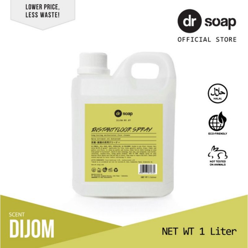 Dr Soap Instant Floor Spray 1L Mauve - Dr.Soap 1 liter Dijom