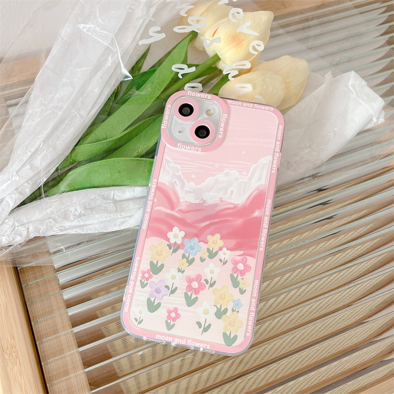 Soft Case Desain Lukisan Bunga Untuk OPPO A17 A17K A57 A77 A77s A16 A16k A15 A15s A3s A5s A76 A96 A74 A54 A93 A94 A95 A92 A52 A53 A33 A32 A31 A5 A9 2020 F11 F9 Pro Reno 7 6 5 Pro Reno 8Z 7Z 6Z